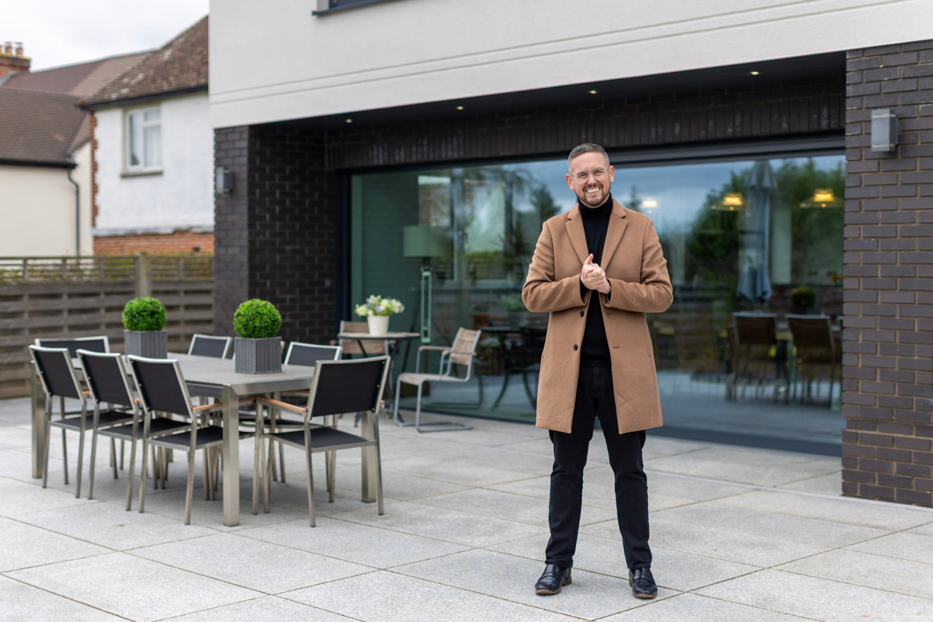 James presenting a property video tour